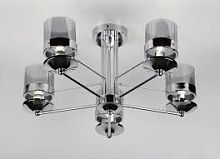 Люстра потолочная пятирожковая Rivoli Модерн Carosello S5 Е14 Хром картинка 